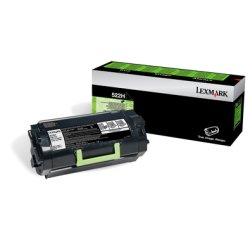 Lexmark 522H - à rendement élevé - noir - original - cartouche de toner - LCCP, LRP