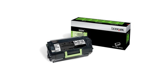Lexmark 522H / 52D2H00 Tóner original negro de alta capacidad (25000 páginas)