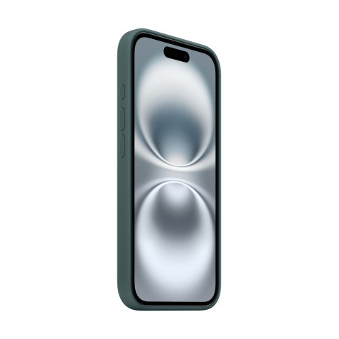 Apple Coque en silicone avec MagSafe pour iPhone 16 - Vert lacustre
