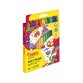 Feutre coloriage jovi lavable capuchon sécurité ventilé pointe solide 3mm 2 formats fine/maxi pochette 24 unités