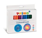 Pennarelli Jumbo - punta ø7,6mm - colori assortiti - Primo - astuccio 24 pezzi
