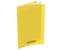 Cahier Conquerant Classique Agrafe 170X220 60P 90G Seyes Polypro Jaune