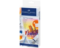 Peinture aquarelle faber castell boite de 12