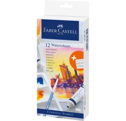 Peinture aquarelle faber castell boite de 12