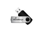 MediaRange MR908 USB flash drive 8 GB USB Type-A / Micro-USB 2.0 Zwart, Zilver