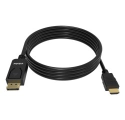 Vision TC 2MDPHDMI8K/BL câble vidéo et adaptateur 2 m DisplayPort HDMI Noir
