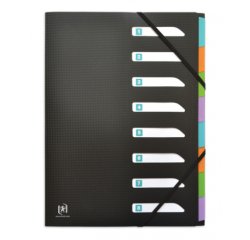 Trieur standard Oxford Memphis A4 8 positions couverture polypro noir