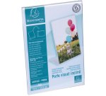 Porte-visuel incliné vertical A6 - Cristal