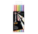 BIC Intensity Dual tip marker 6 pc(s) Brush tip Light Blue, Light Green, Light pink, Peach, Violet, Yellow