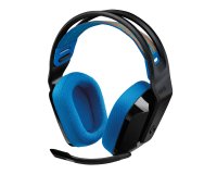 Logitech G Auriculares inalámbricos con micrófono Logitech G535 LIGHTSPEED para gaming - Auriculares supraaurales ligeros, micrófono volteable para silenciar, batería de 33 horas, compatibles con PS5, PS4 y PC, recargables por USB-C - negro/azul