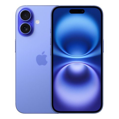 Apple iPhone 16 15,5 cm (6.1") SIM doble iOS 18 5G USB Tipo C 128 GB Azul