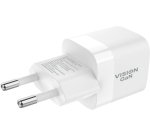 Vision TC-PUSBEU/30 chargeur d'appareils mobiles Ordinateur portable, Smartphone, Tablette Blanc Secteur Charge rapide Intérieure