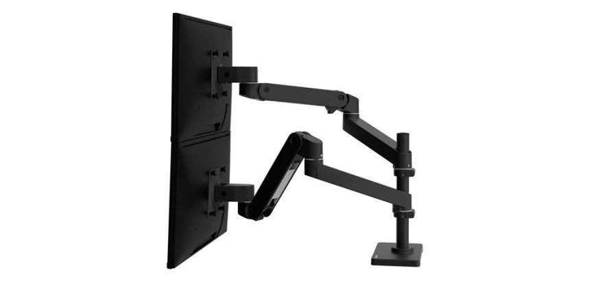 Ergotron LX Pro Series 45-690-292 soporte para monitor 68,6 cm (27") Escritorio Negro