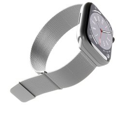 SBS Bracelet pour montre PURO band Apple Watch Argent- boîtier 38-40-41 mm