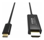 Vision TC 2MUSBCDP8K/BL câble DisplayPort 2 m USB Type-C Noir