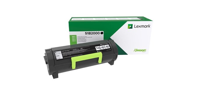 Toner lexmark laser 51b2000 ms 317dn/ 417dn / 517dn / 617dn / mx 317dn / 417de / 517de / 617de negro 2500