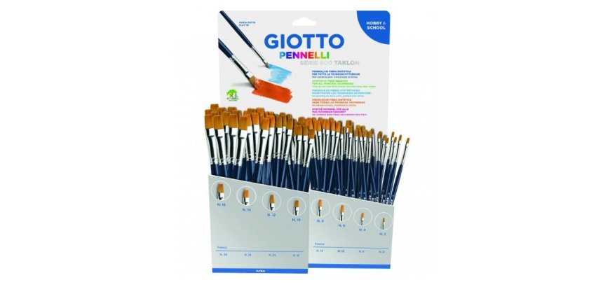 Giotto F678000 pennello per verniciare di tipo generico Spazzola tonda 96 pz