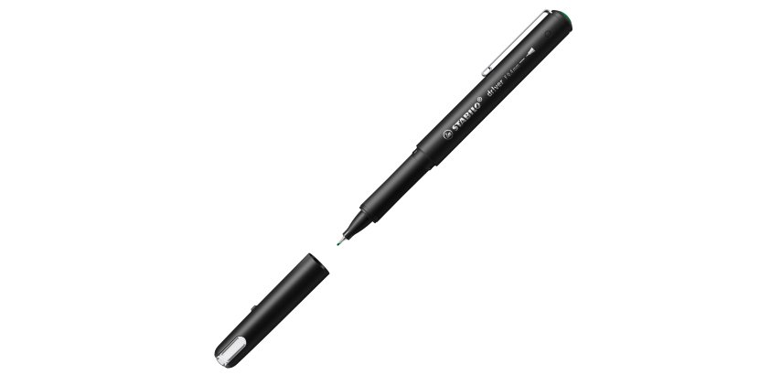 Stylo-feutre stabilo driver pointe fine trait 0,4mm encre vert
