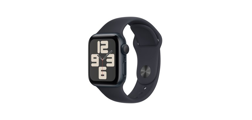 Apple Watch SE GPS 40mm Midnight Aluminium Case with Midnight Sport Band - M/L