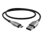 Cygnett CY4680PCUSA USB cable USB 2.0 1 m USB A USB C 0.48 Gbit/s Black, Silver