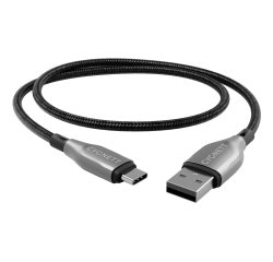 Cygnett CY4683PCUSA cavo USB USB 2.0 2 m USB A USB C Nero, Argento