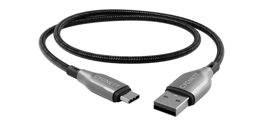 Cygnett CY4683PCUSA cavo USB USB 2.0 2 m USB A USB C 0,48 Gbit/s Nero, Argento