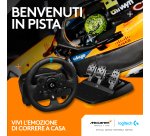 Logitech G Kit da corsa Logitech G923 SE: Volante da corsa e pedali G923, TRUEFORCE, vera pelle + leva del cambio Driving Force - Xbox X|S, Xbox One, PC, Mac - Nero