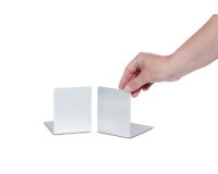 Serre-livres, en aluminium, (L)80 x (P)100 x (H)100 mm