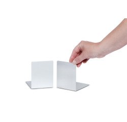 Serre-livres, en aluminium, (L)80 x (P)100 x (H)100 mm