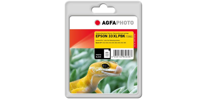 AgfaPhoto APET336PBD inktcartridge 1 stuk(s) Compatibel Foto zwart