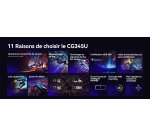 MCL Moniteur 34" VA UWQHD, 2 * HDMI + DP 1.4 + A/O