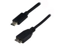 MCL MC923-1C/3HBME-1M câble USB USB C Micro-USB B Noir