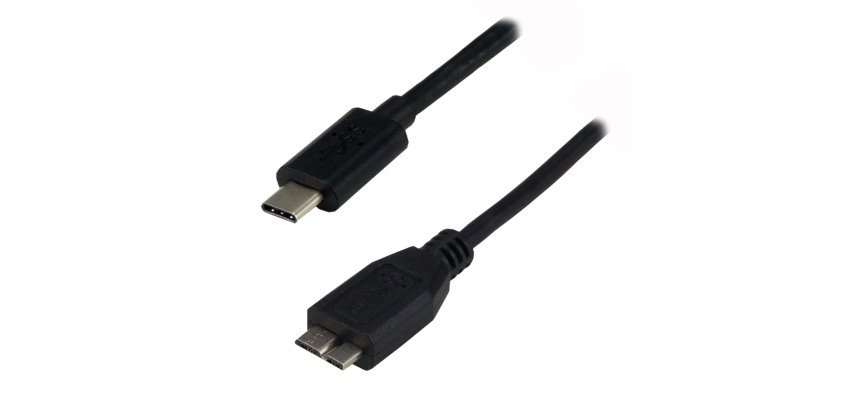 MCL MC923-1C/3HBME-1M câble USB USB C Micro-USB B Noir
