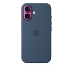 Apple Coque en silicone avec MagSafe pour iPhone 16 - Denim