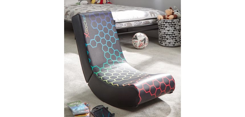 X Rocker Neo Hex Edition Console Gaming Chair Upholstered Seat Black