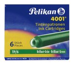 Cartouche pelikan courte standard vert étui 6 unités