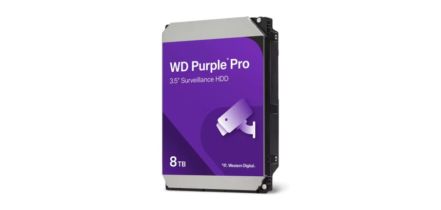 Western Digital Purple Pro Smart Video HDD 8TB disque dur 8 To 7200 tr/min 3.5" SATA