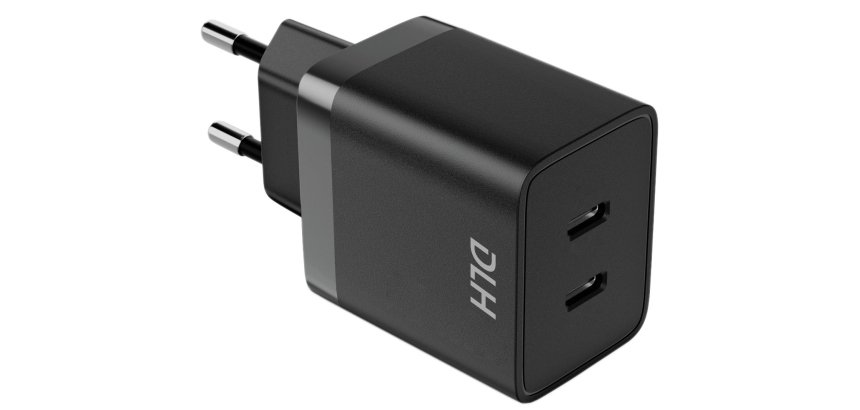 DLH DY-AI5447 chargeur d'appareils mobiles Tablette, Smartphone, Ordinateur portable Noir Secteur Charge rapide Intérieure