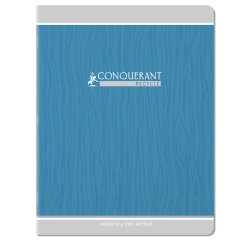 Cahier Conquerant Classique Agrafe 170X220 48P 90G Seyes Recycle Assorti