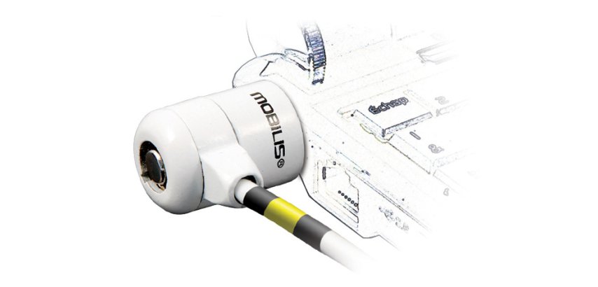 Mobilis Corporate Key câble antivol Blanc 1,8 m