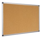 Bi-Office Maya Cork Board Fixed bulletin board Aluminium, Black, Wood