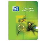 Cahier Oxford de travaux pratiques 24x32cm grands carreaux Seyès/uni blanc 80 pages agrafées couverture carte coloris assortis
