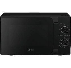 Midea MM20CF2EBK microwave Black Solo microwave Countertop 20 L 700 W