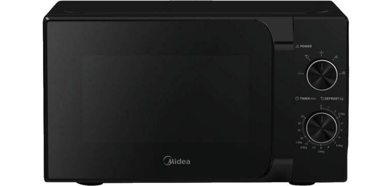 Midea MM20CF2EBK microwave Black Solo microwave Countertop 20 L 700 W