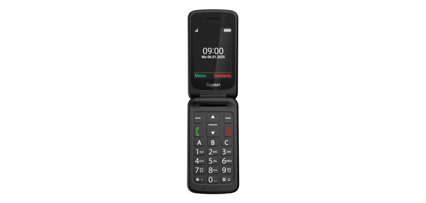 Gigaset GL595 7,11 cm (2.8") 114 g Nero Telefono per anziani