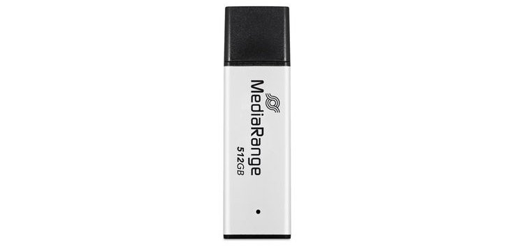 MediaRange MR1904 USB flash drive 512 GB USB Type-A 3.2 Gen 1 (3.1 Gen 1) Zwart, Zilver
