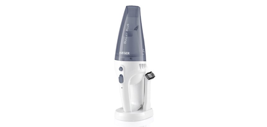 Haeger PV-45G.004A aspiradora de mano Gris, Blanco Sin bolsa