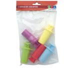Lot seringues gros modeles graine creative motifs        fantaisie pour modelage 5     coloris assortis