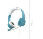 Pantone PT-WDH002GY2220 headphones/headset Wired Head-band Office/Call center Aqua colour