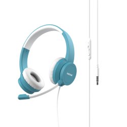 Pantone PT-WDH002GY2220 headphones/headset Wired Head-band Office/Call center Aqua colour